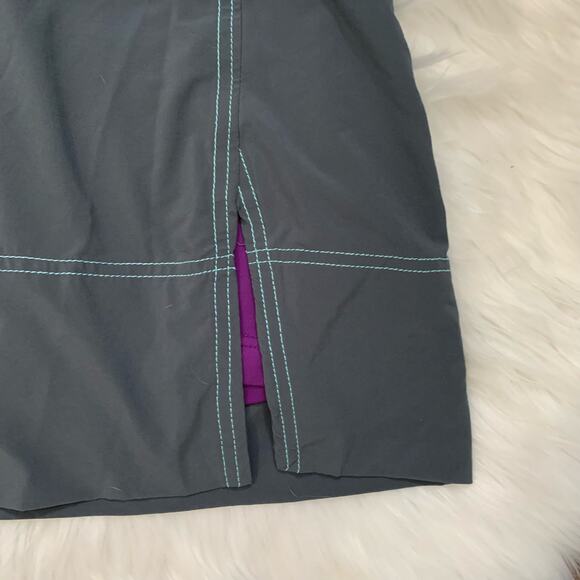 Title 9 Gray and Purple Side Slit Quick Drying Skort - Picture 2 of 7